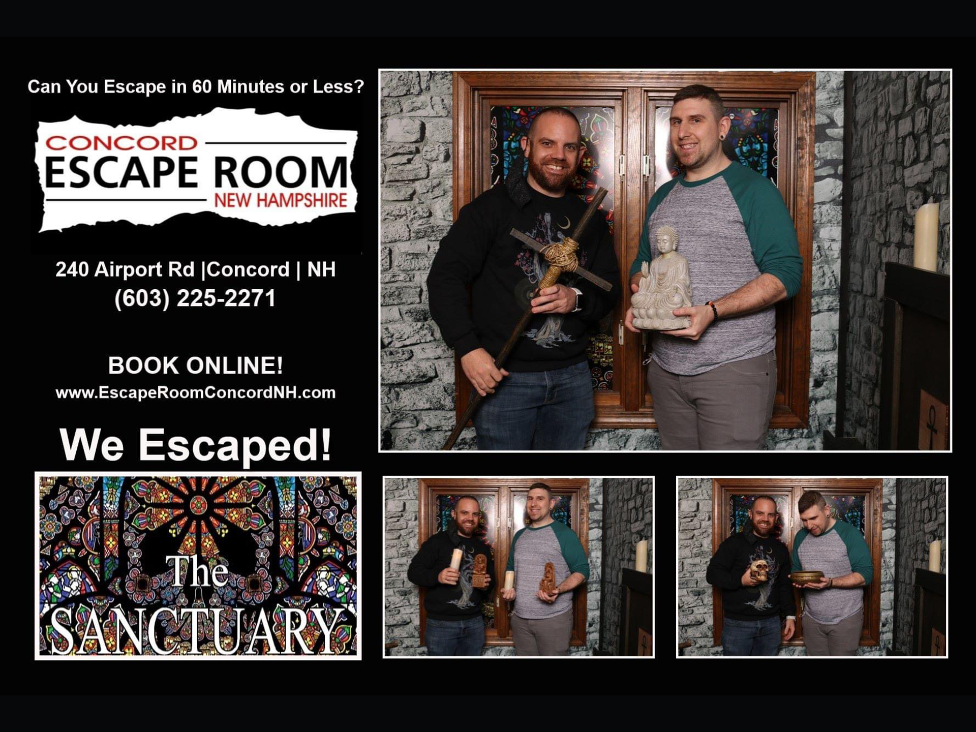 Lock Quests The Sanctuary [Escape Room Concord NH] Concord, NH